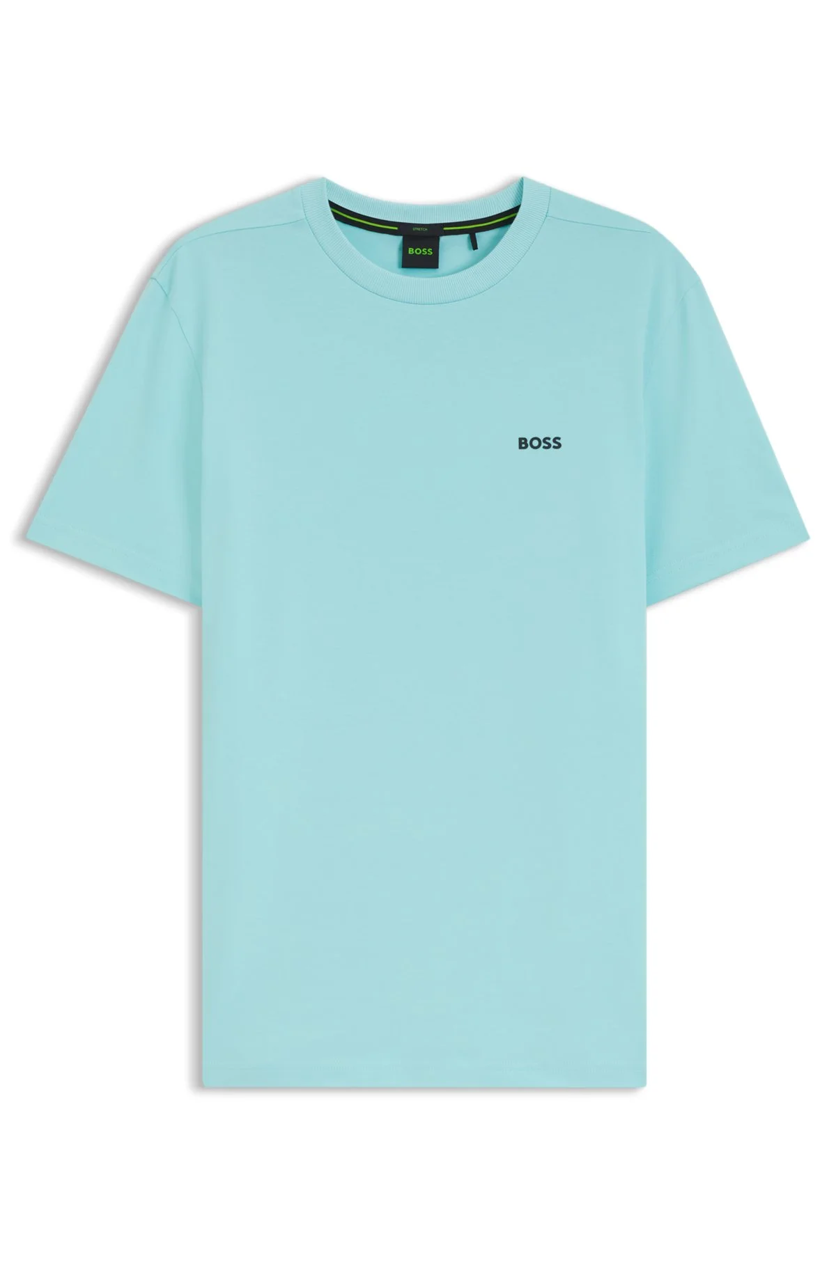STRETCH-COTTON T-SHIRT WITH LOGO DETAIL - 1