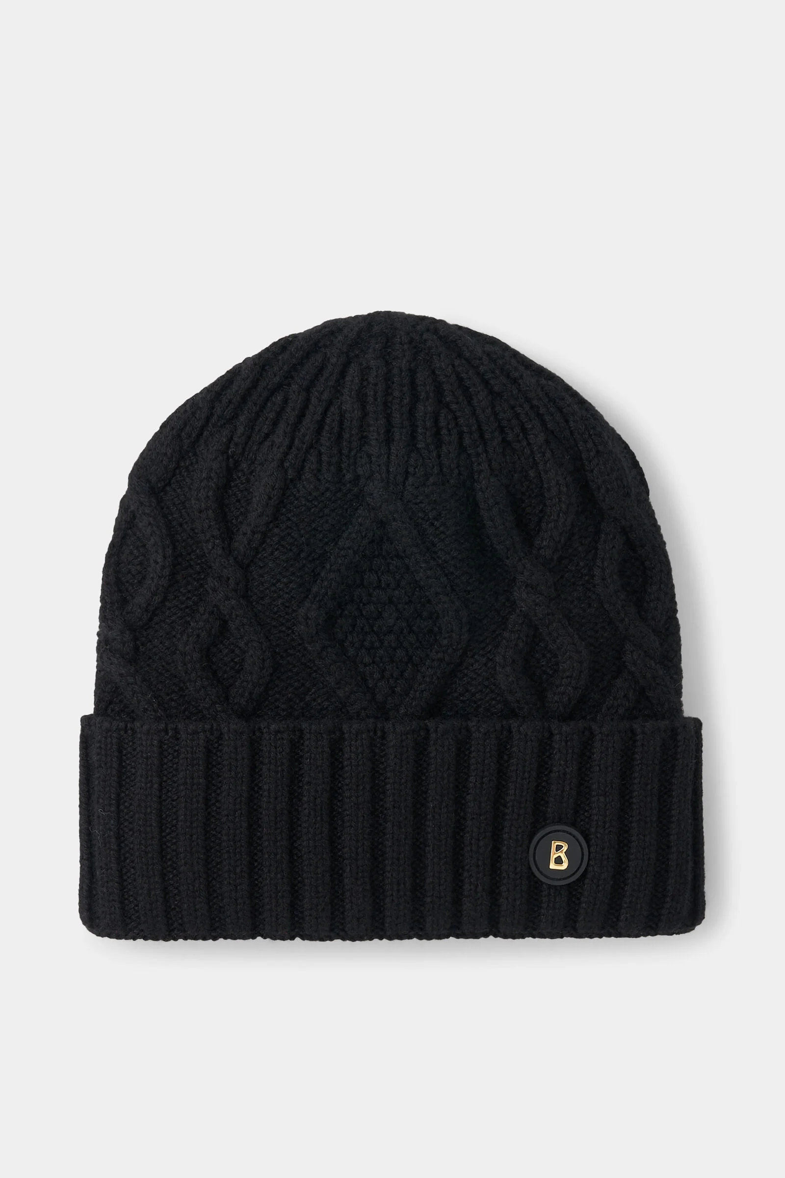 Jamila knitted cashmere hat in Black - 1