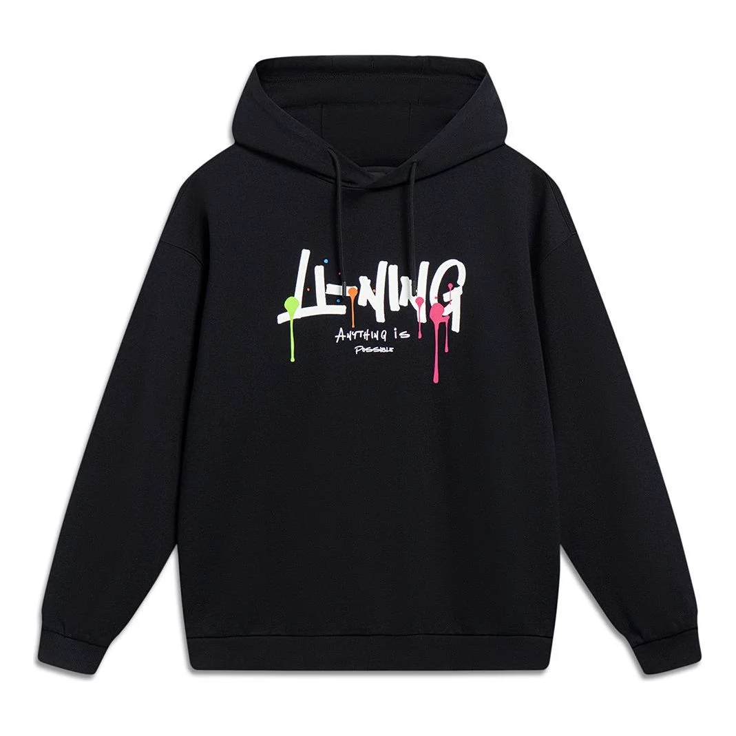Li-Ning Anything Is Possible Graphic Hoodie 'Black' AWDT559-2 - 1