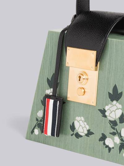 Thom Browne Wooden Mini Mrs. Thom Box Bag With Mother Of Pearl Inlay outlook