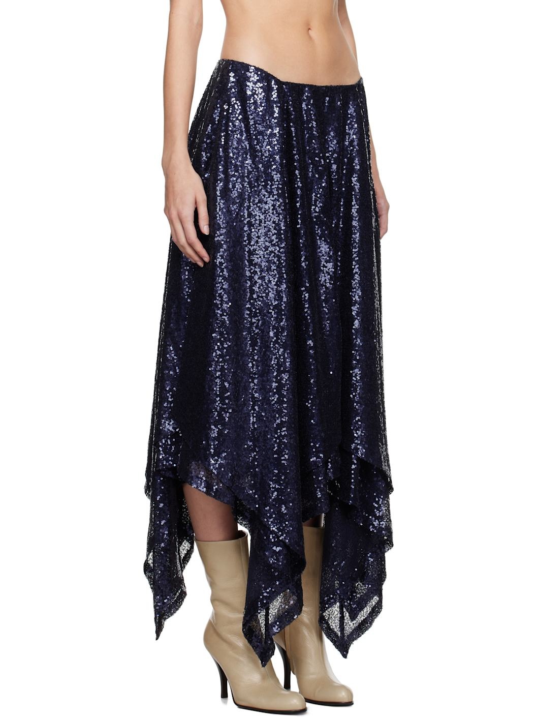 Blue Isla Midi Skirt - 2