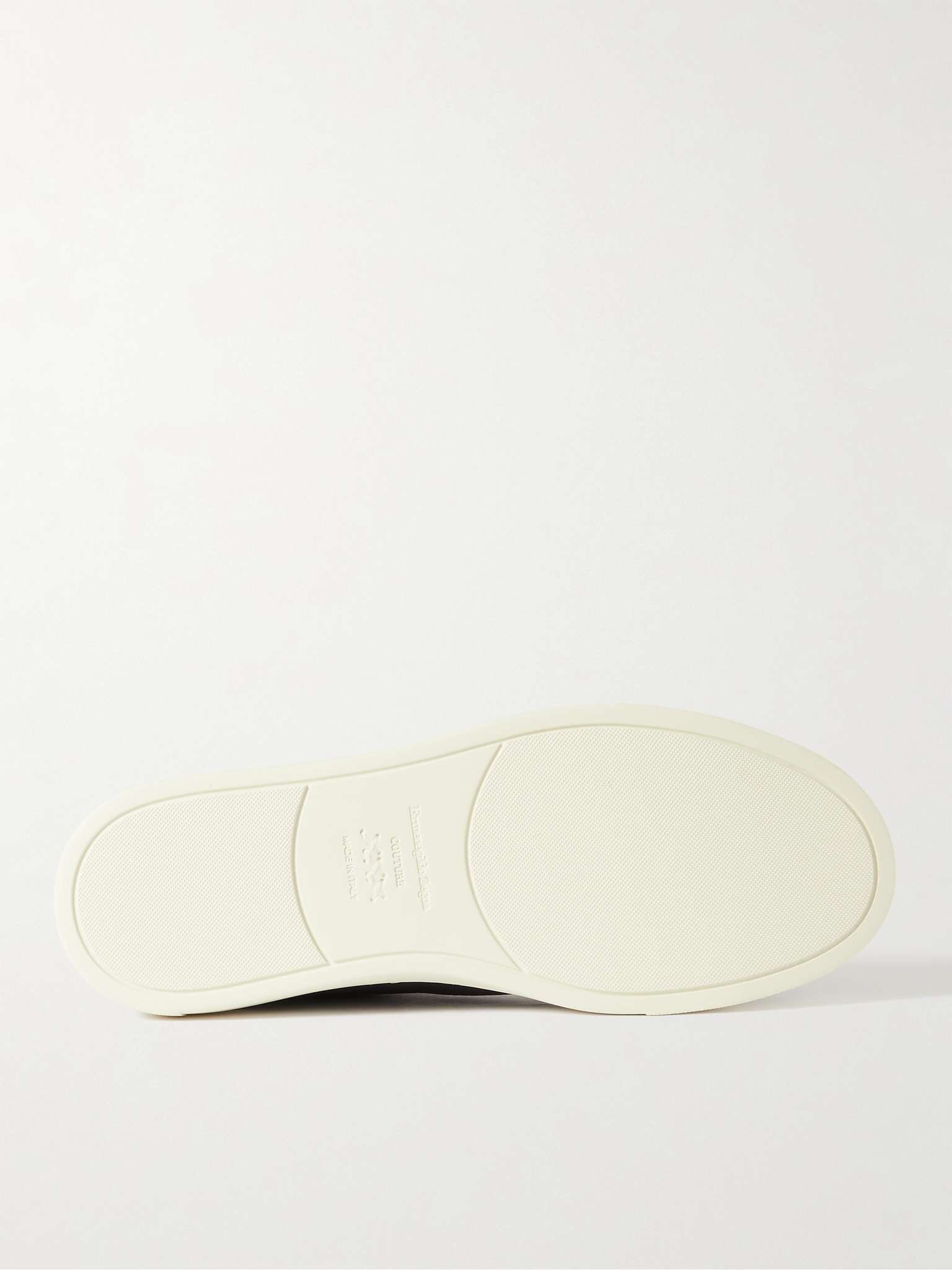 Full-Grain Leather Slip-On Sneakers - 7
