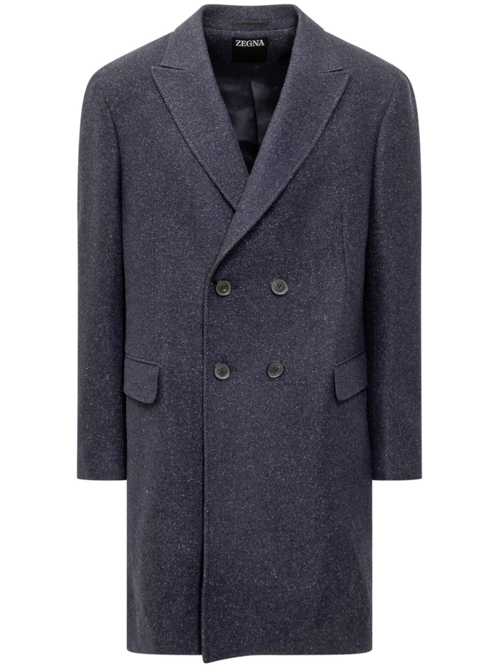 double-breasted coat - 1