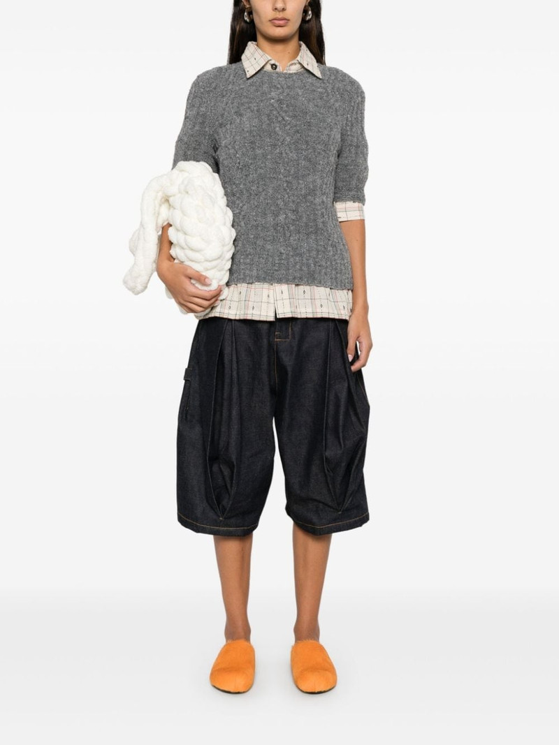 JW Anderson cable-knit short sleeve T-shirt outlook