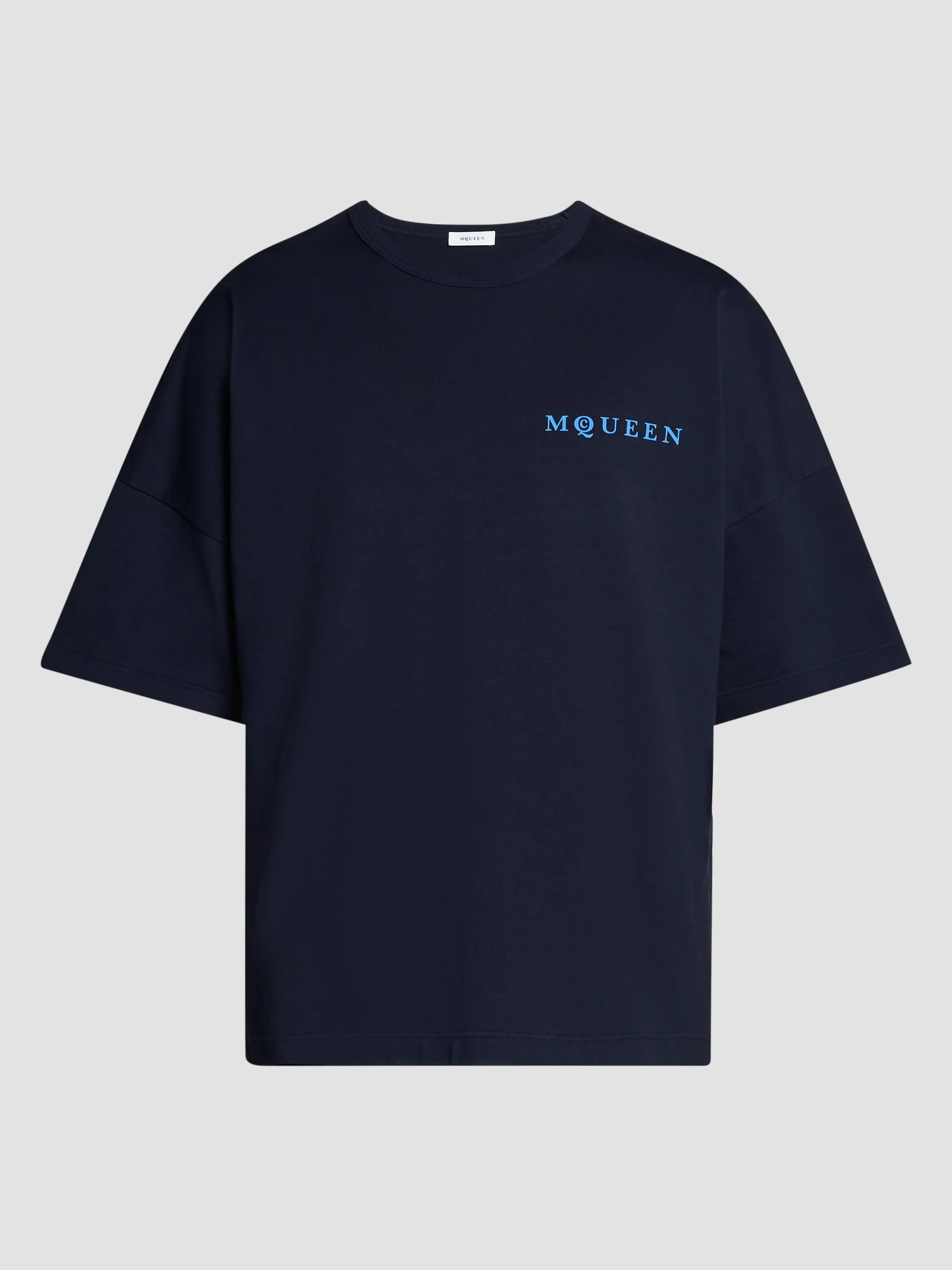 Men's Logo Cotton Crewneck T-Shirt - Black Multi - 1