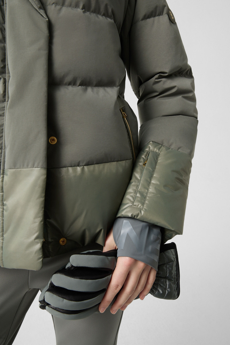 Maja down ski jacket in Khaki 7