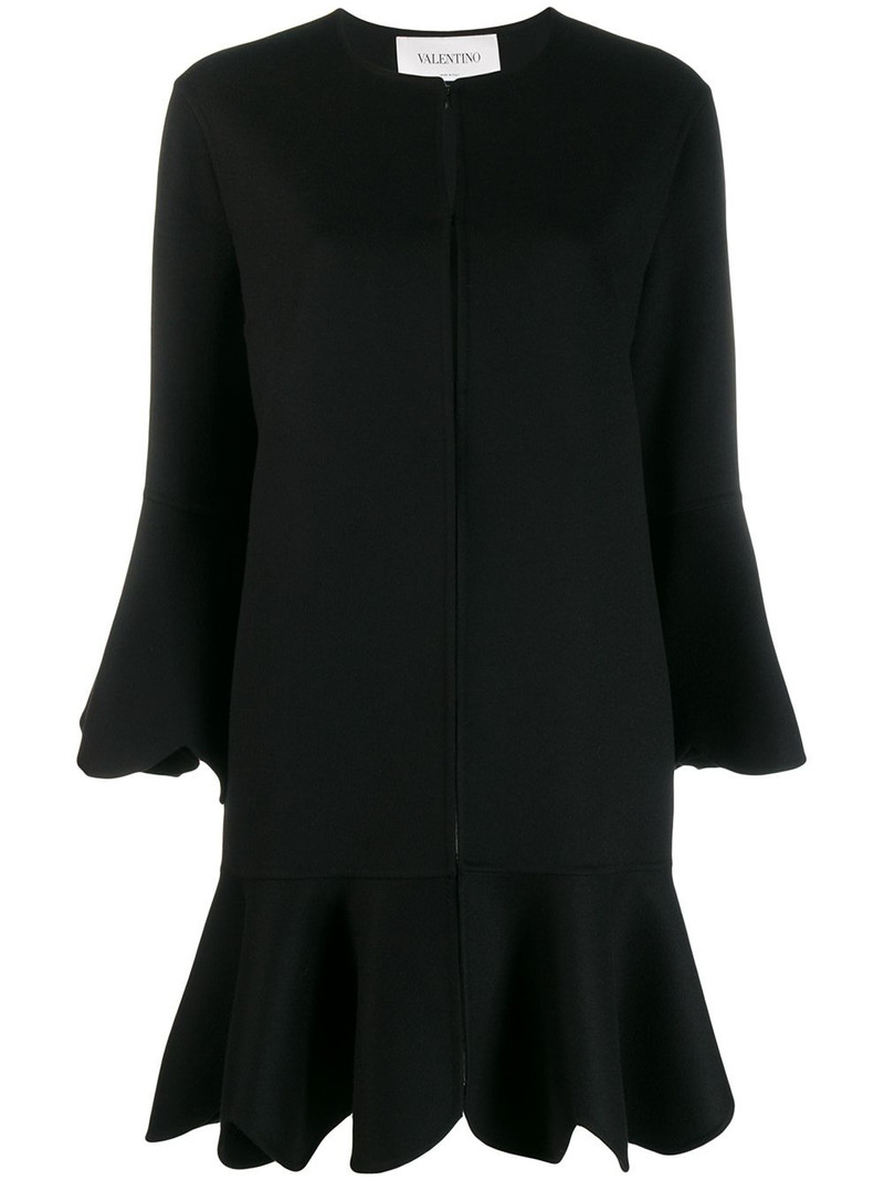 flared scalloped coat 1