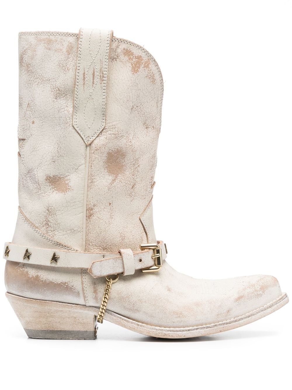 Low Wish Star leather boots - 1