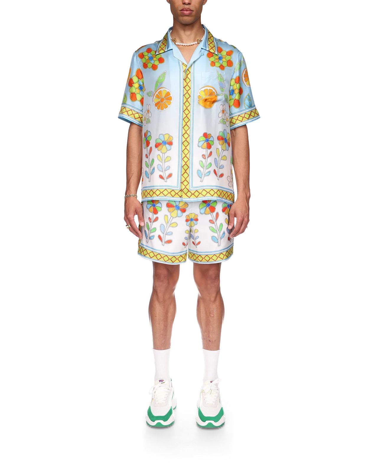 Yoruba Flowers Silk Shirt - 4