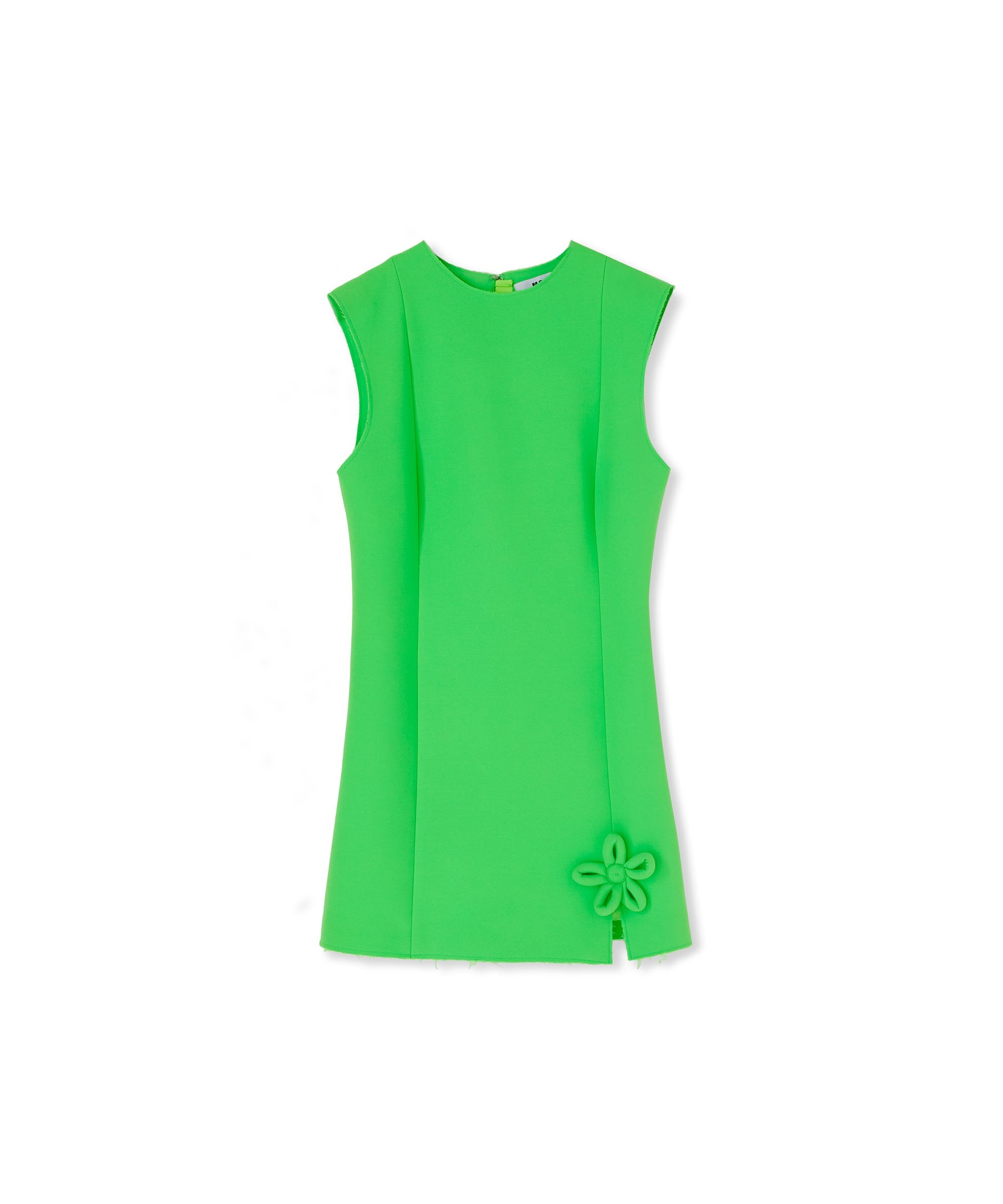 Double crepe cady tube dress with embroidered flowers - 1