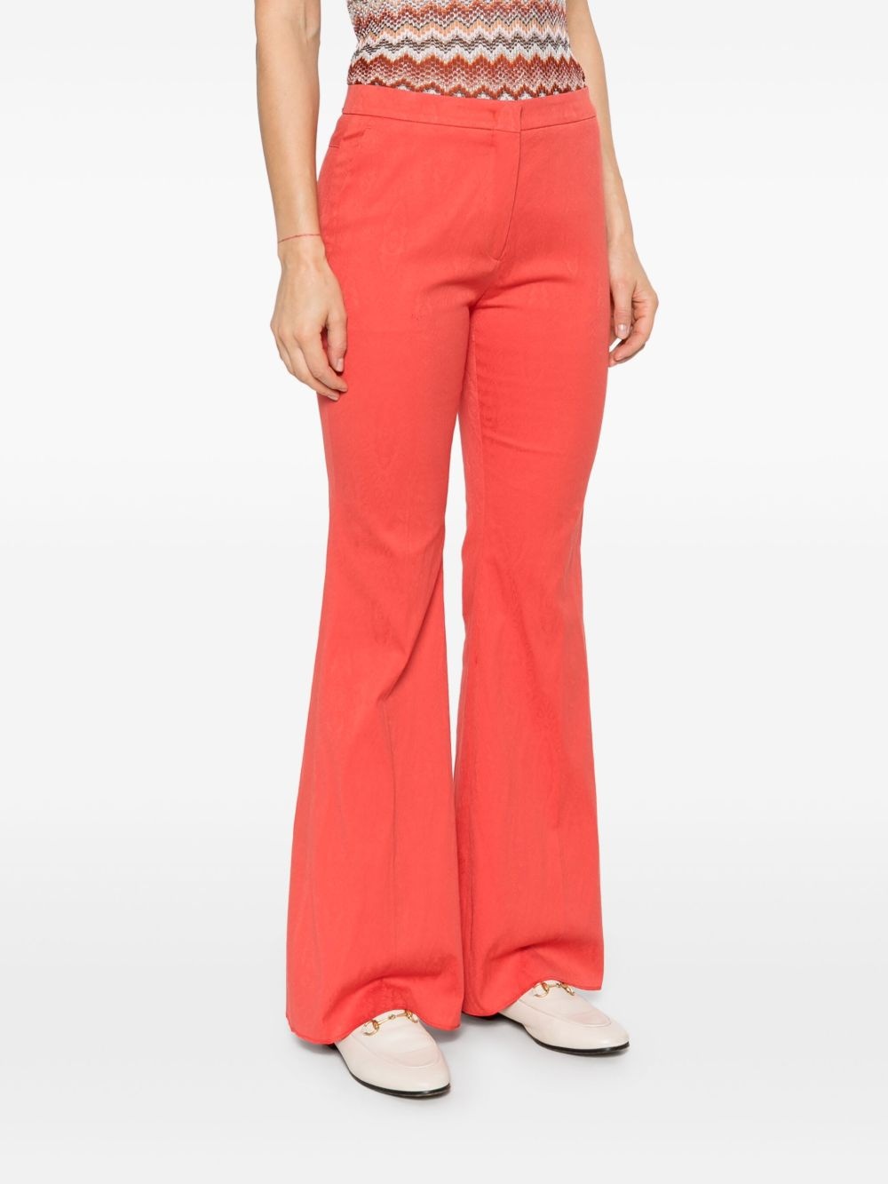 paisley-jacquard trousers - 3