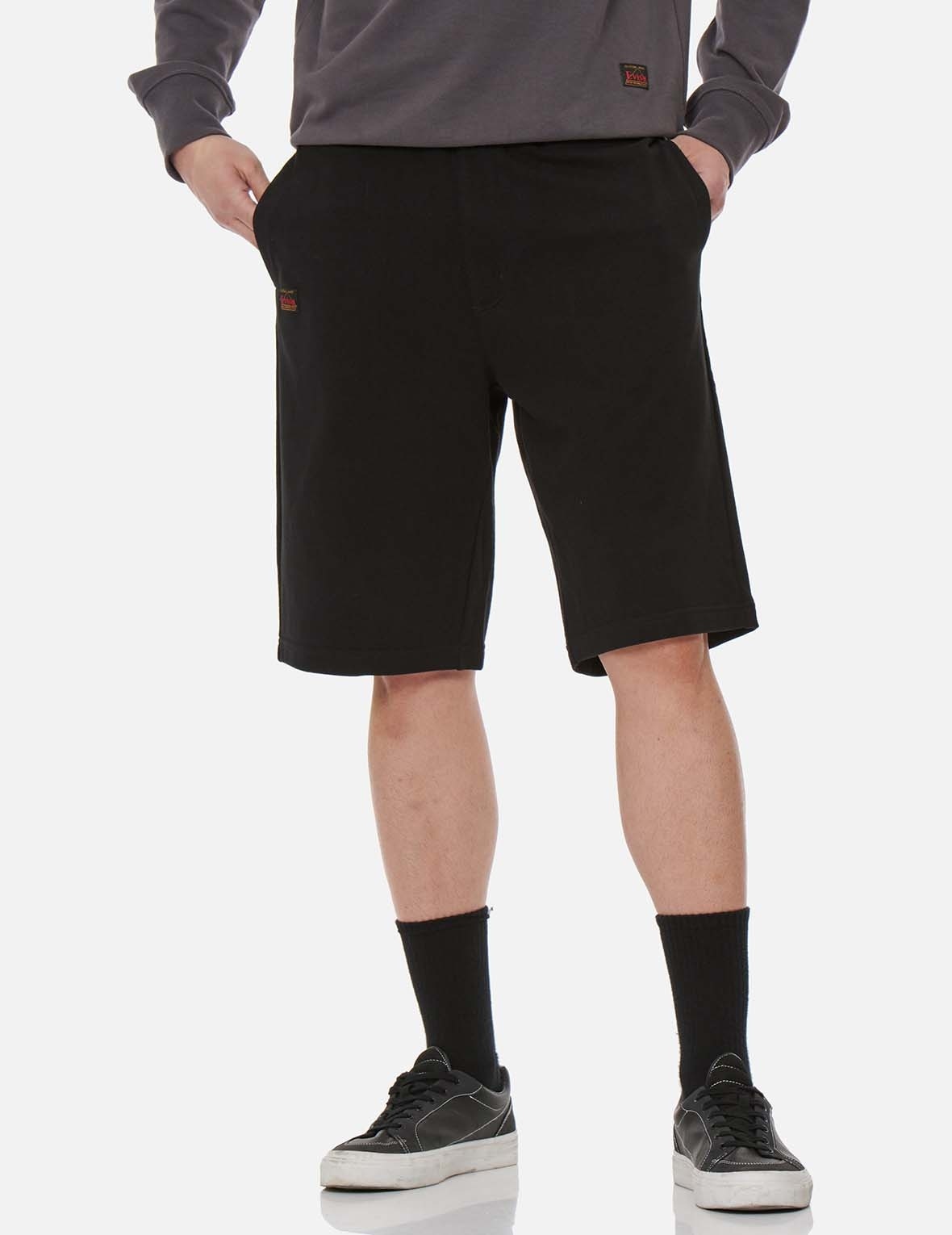 KAMON AND LOGO PRINT SWEAT SHORTS - 4