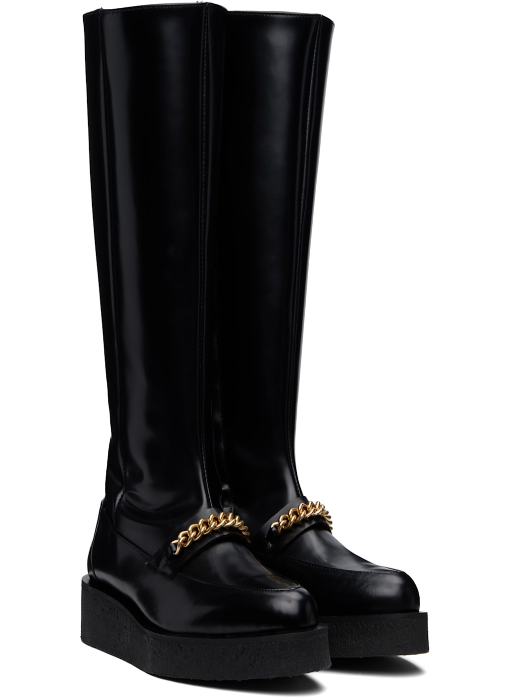 Black Chain Creeper Boots - 4