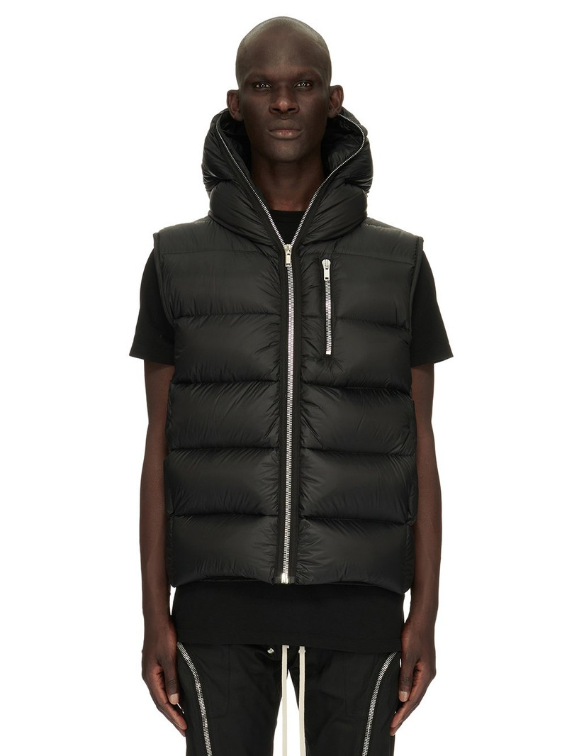 Quilted Recycled-Shell Hooded Down Gilet 1
