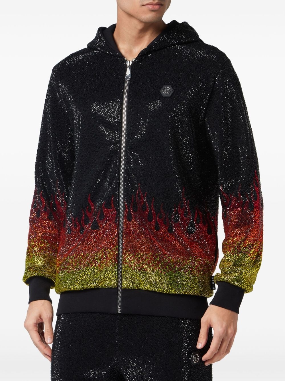 Crystals Flame hooded tracksuit set - 4