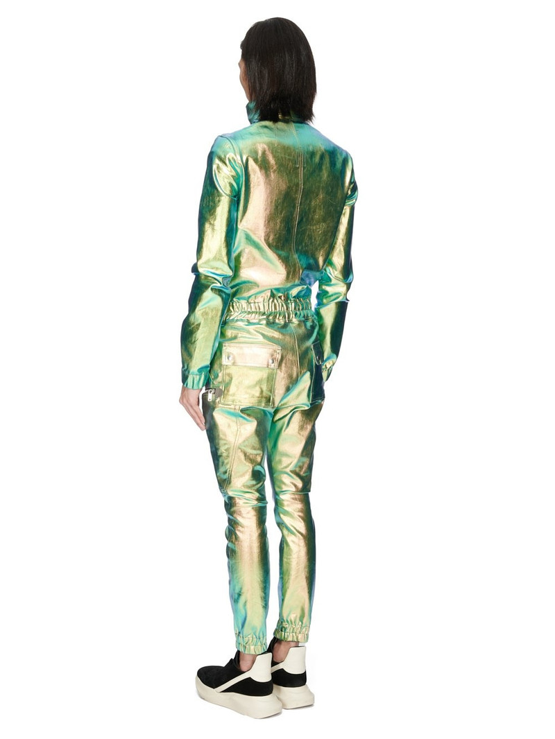 metallic-effect zip-up jumpsuit 3