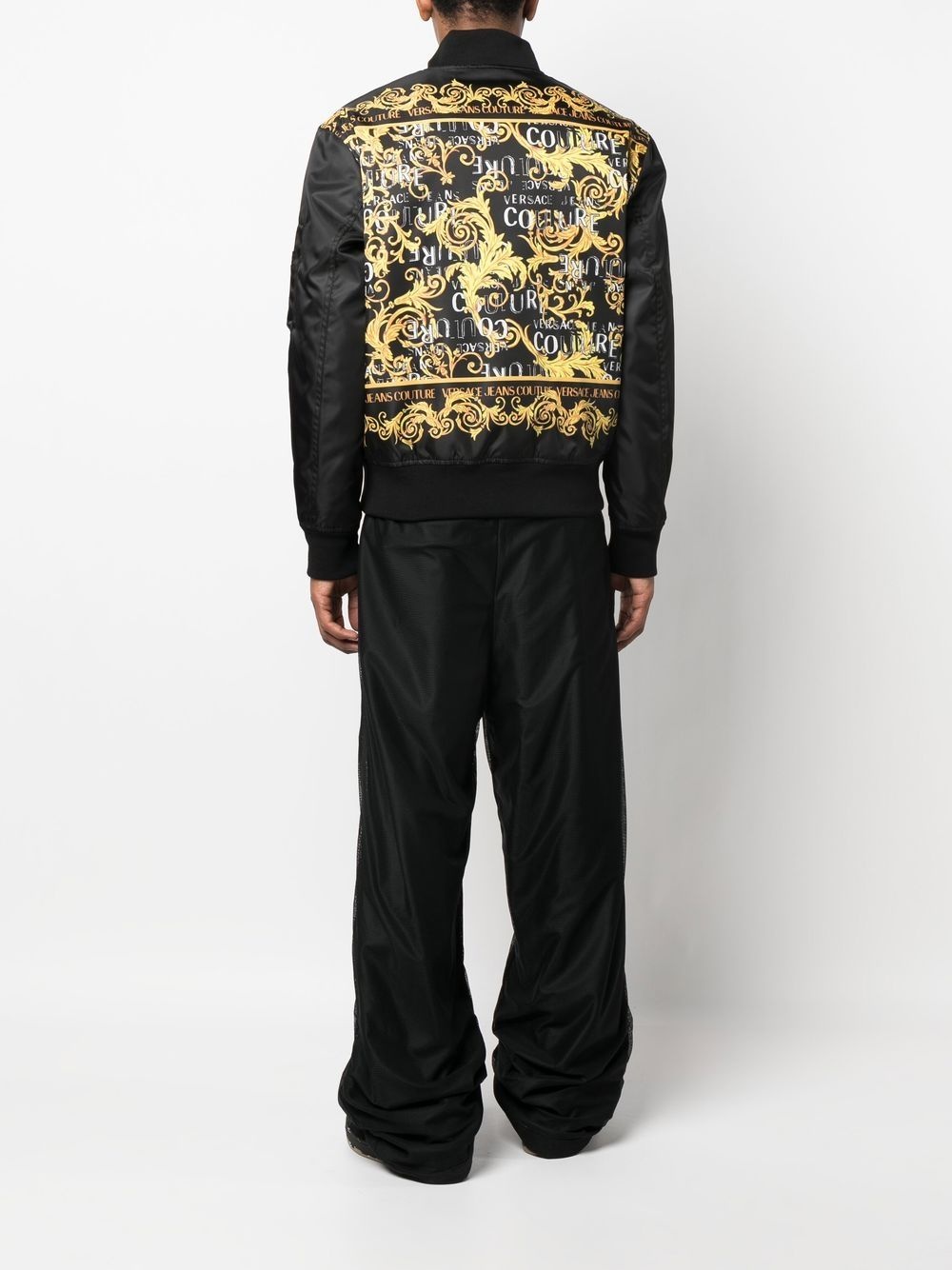 Barocco-print bomber jacket - 2