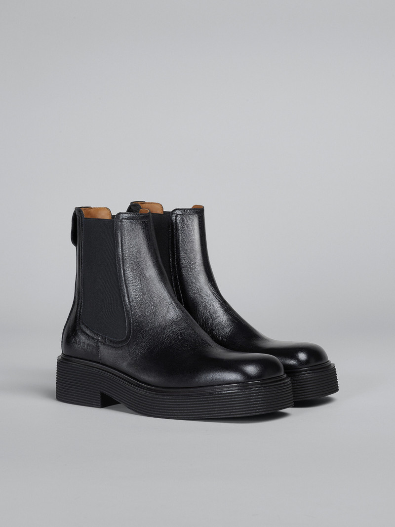 SHINY LEATHER CHELSEA BOOT 2