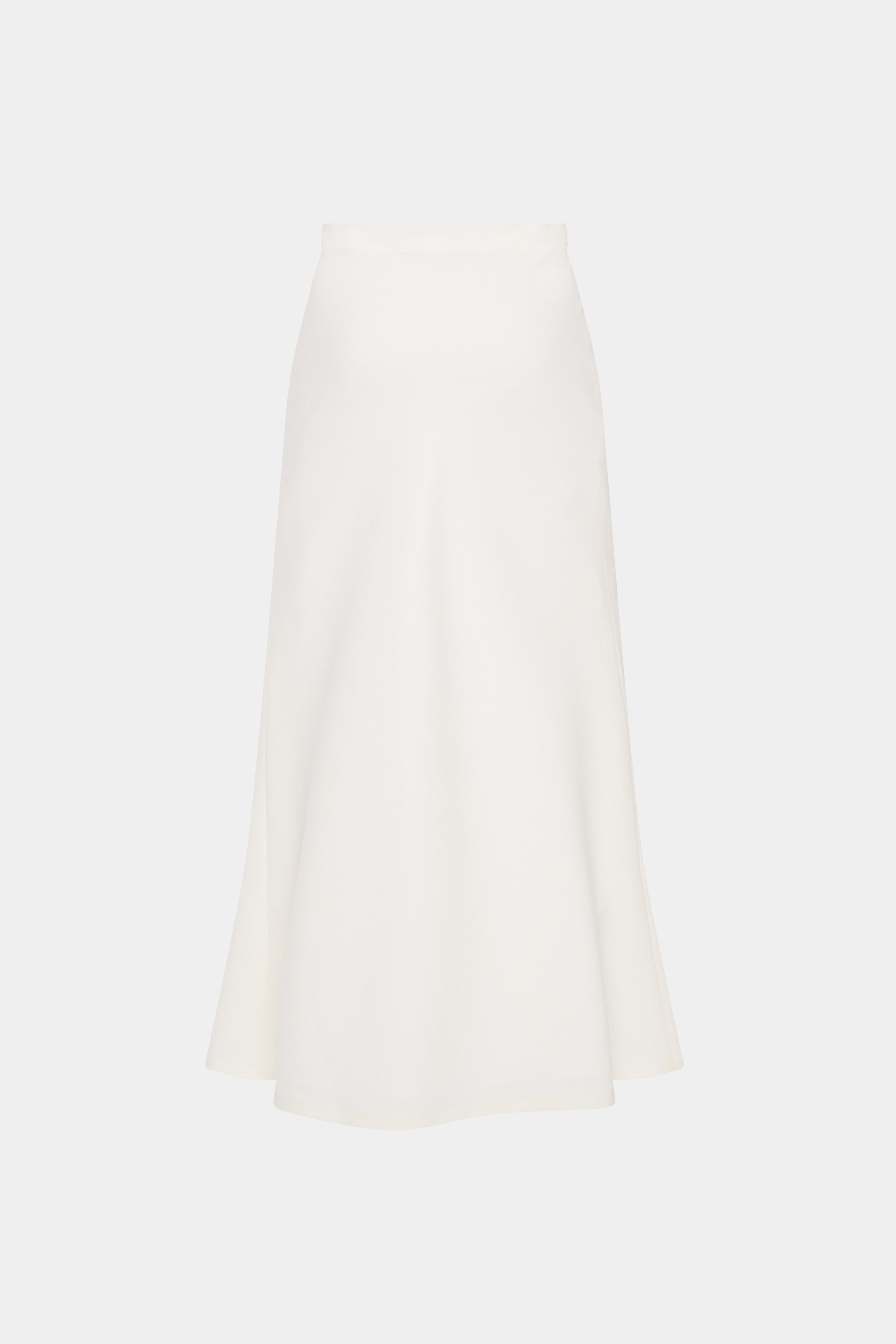 WOOL CREPE LONG SKIRT - 2