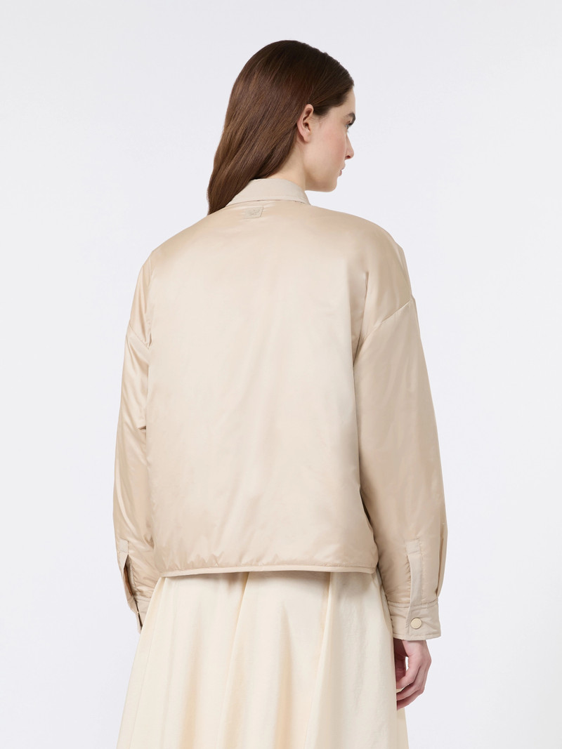 SUGHERO Reversible water-repellent canvas padded jacket - SAND 4