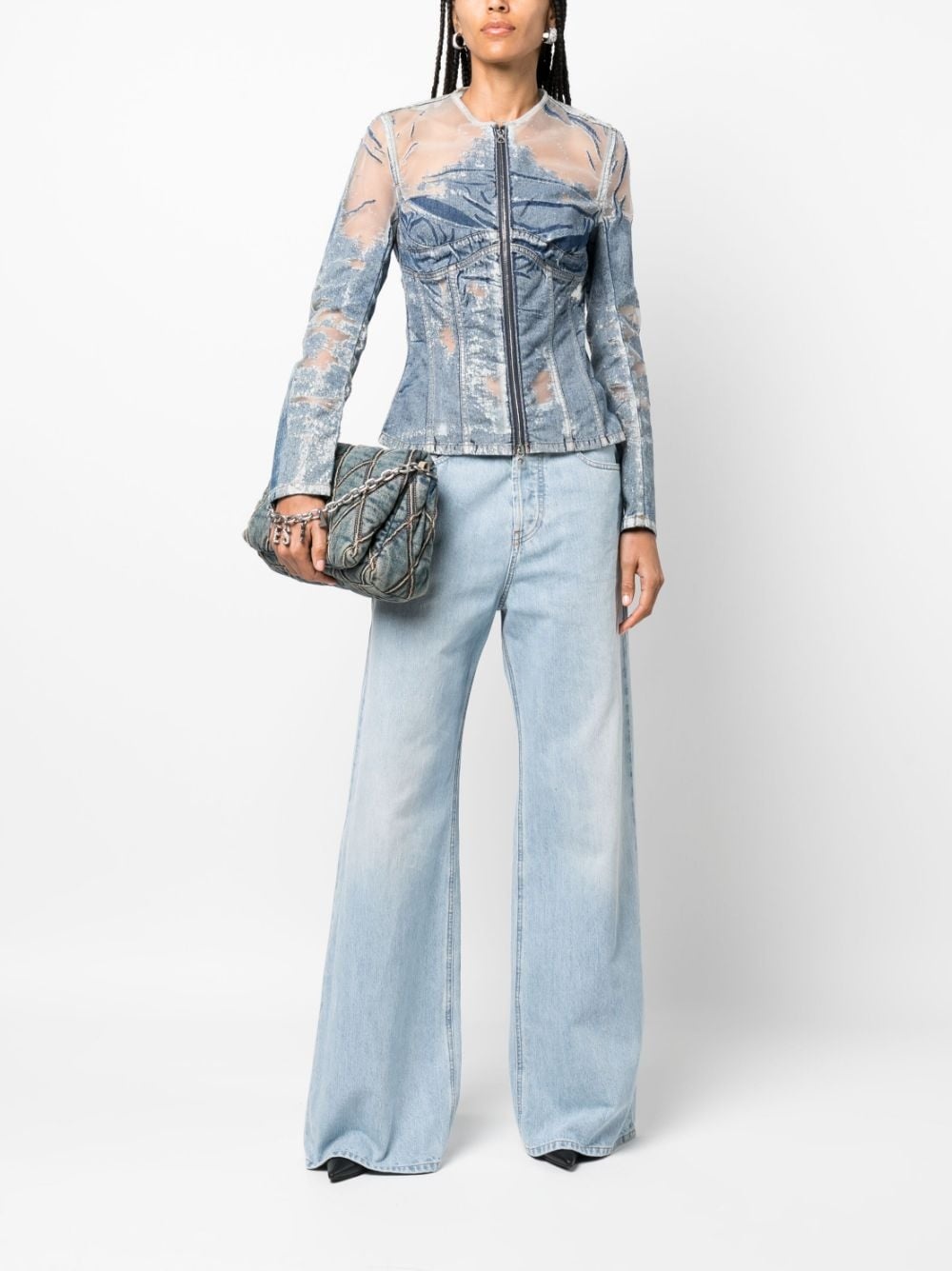 Milly denim fitted jacket - 2