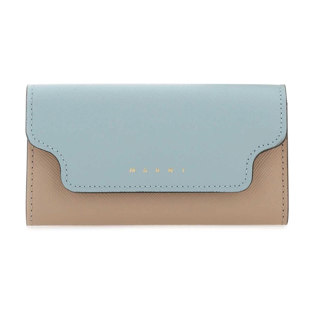長財布 MARNI Two-tone leather key chain case Marni Two-Tone Leather Key Chain Case (Keychains) IFCHIC.COM