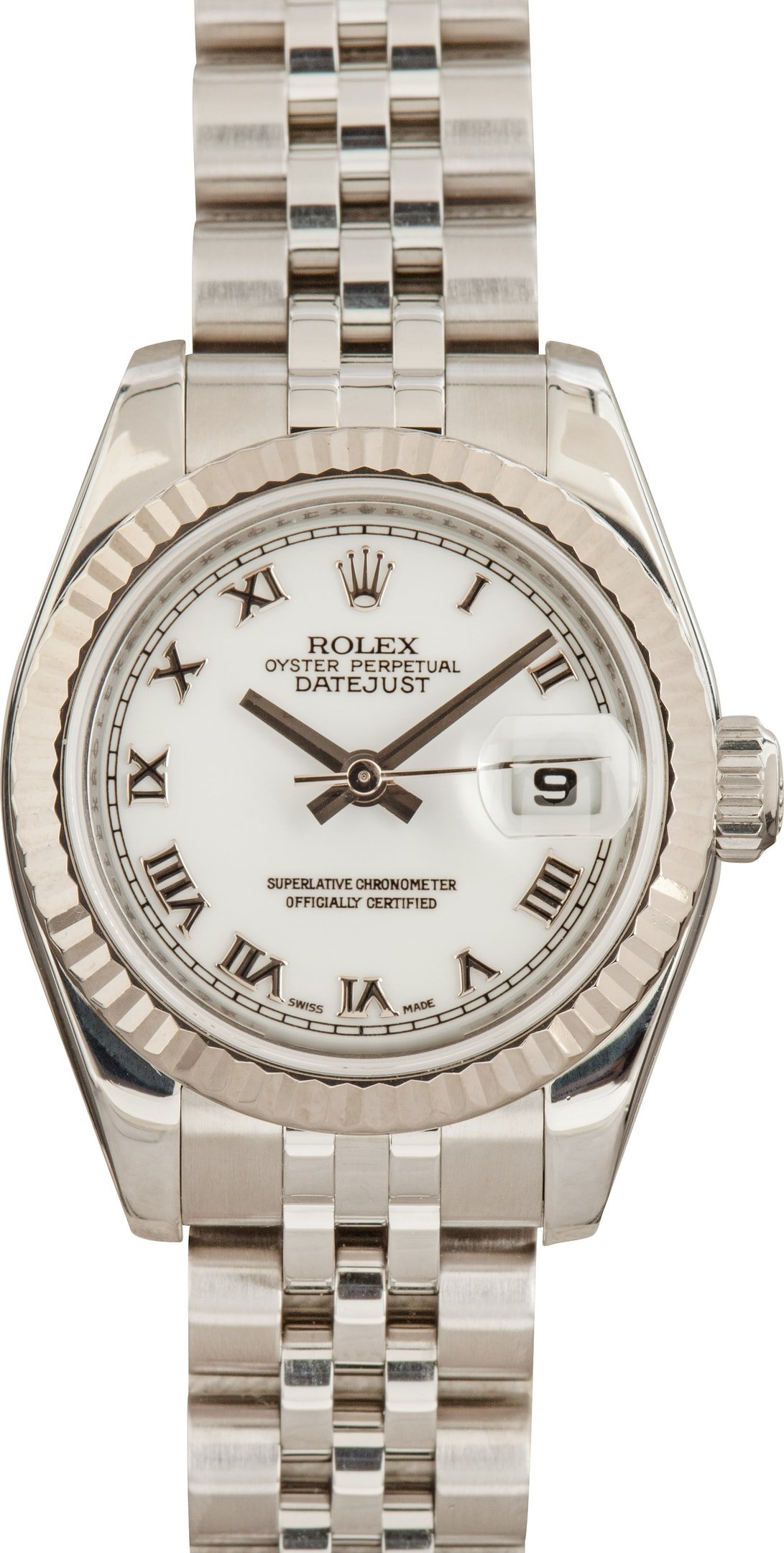 Ladies Rolex Datejust 179174 White Roman Dial - 1
