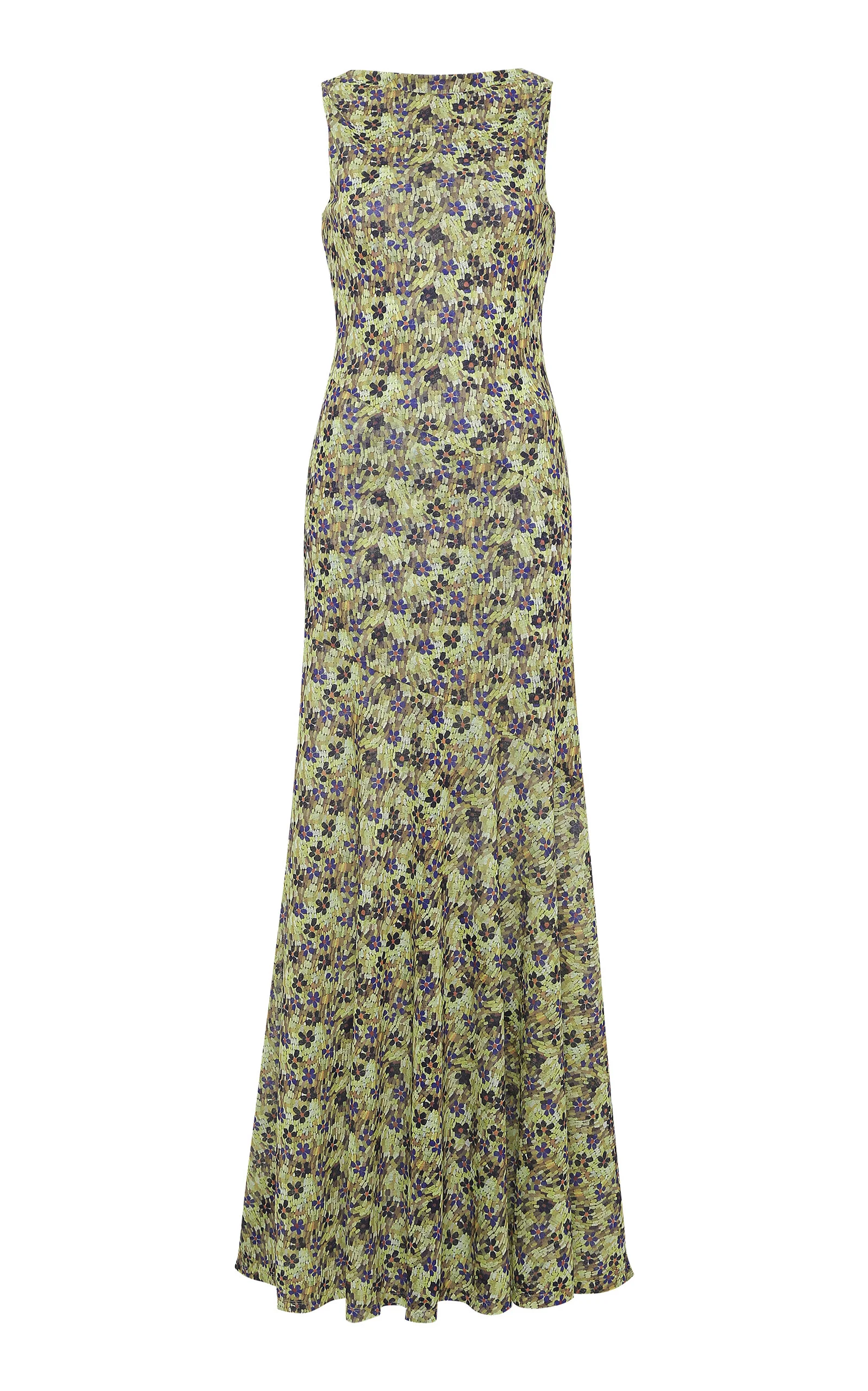 Fens Floral Mesh Maxi Dress floral - 1