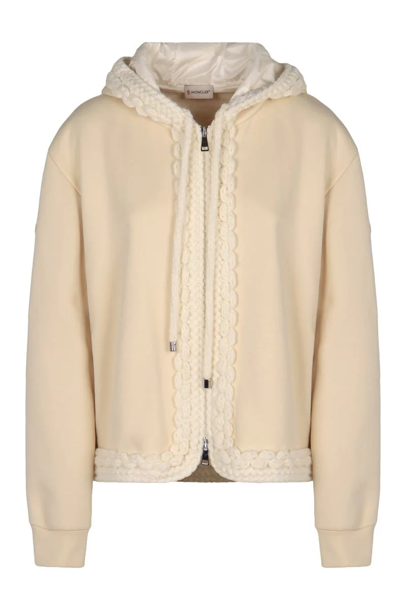 Moncler Hooded Sweatshirt With Zipper - 1