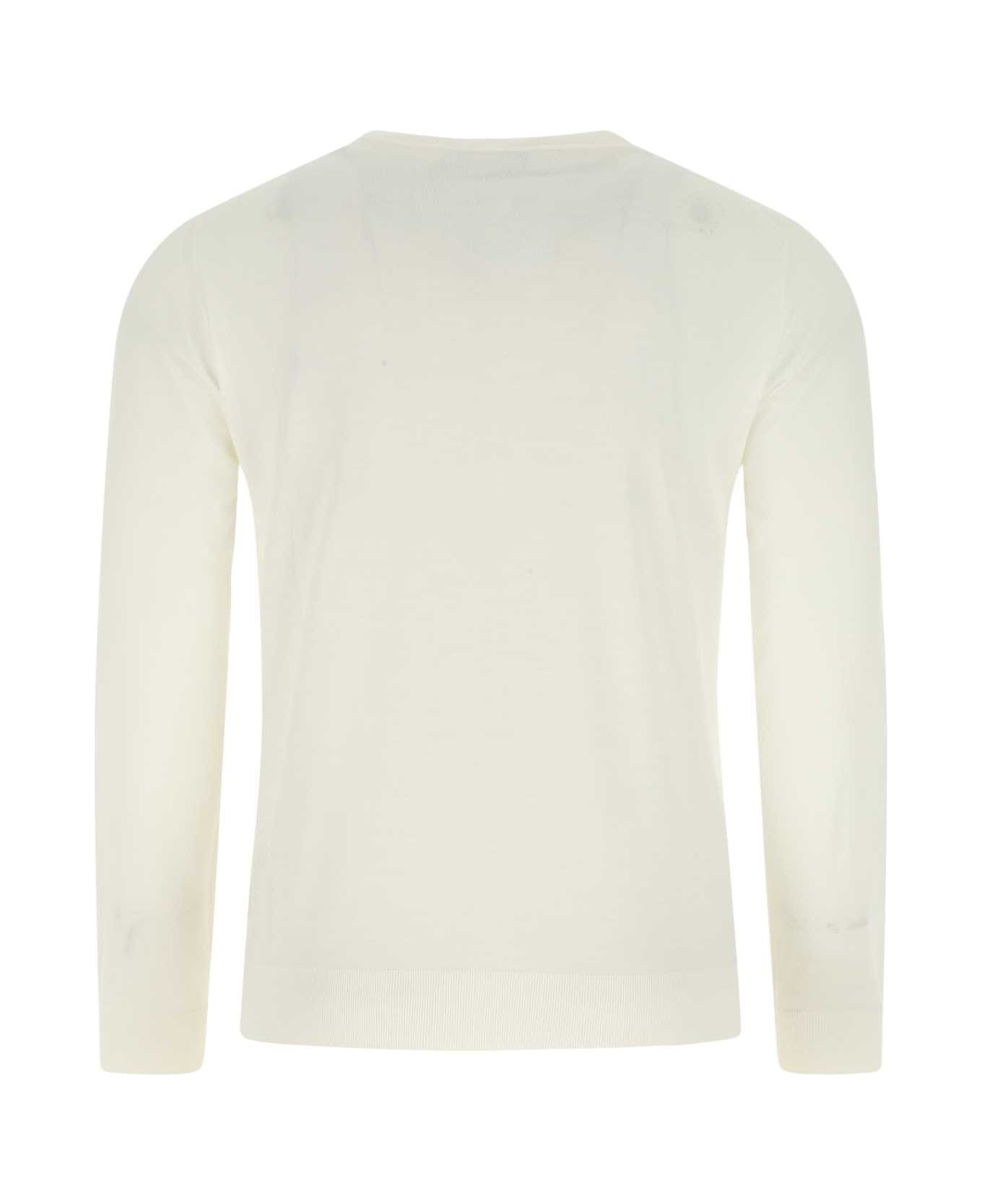 Ivory Wool Sweater - 2