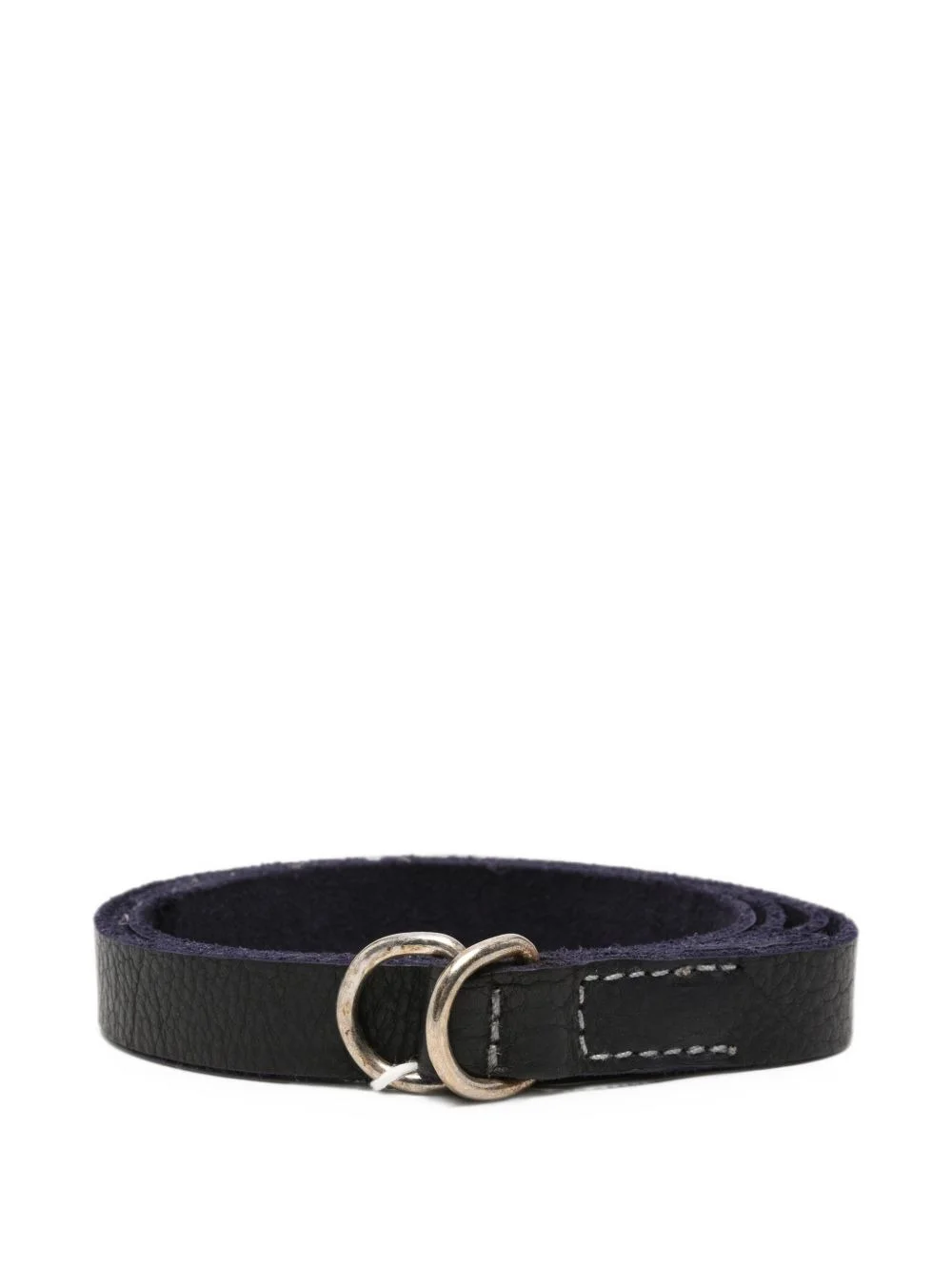 bison-leather D-ring belt - 1