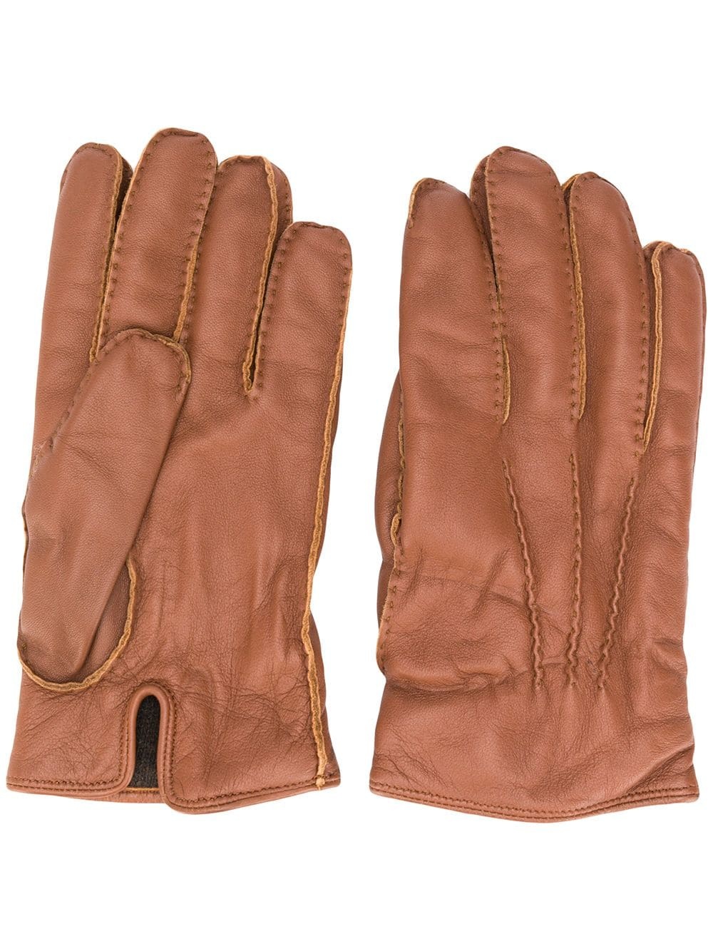 cashmere-lined leather gloves - 1