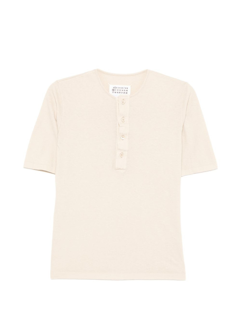 Henley-neck T-shirt 1