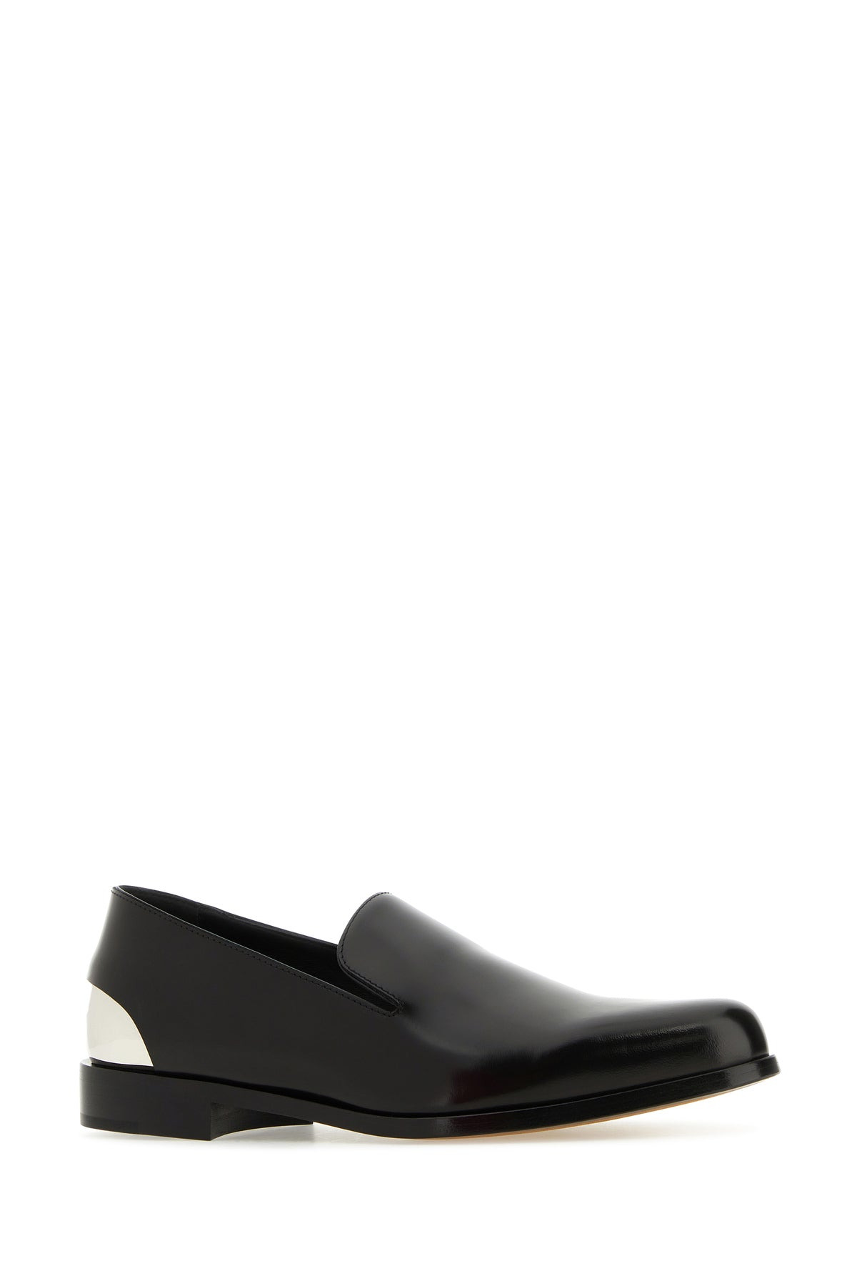 Black leather loafers - 2