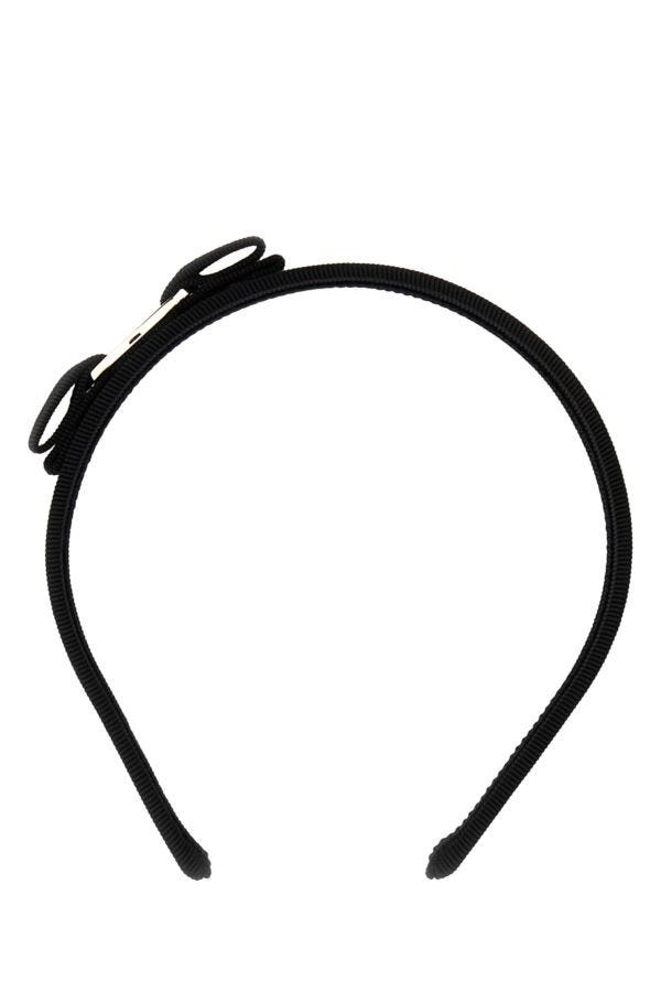 Black fabric hairband - 1