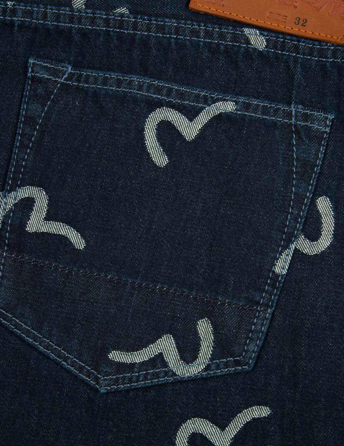 ALLOVER SEAGULL JACQUARD DENIM JOGGER PANTS - 10