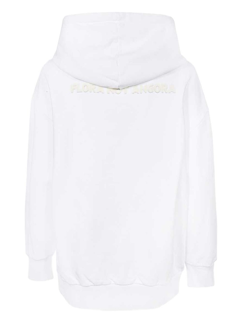 rabbit-print ribbed hoodie - 2