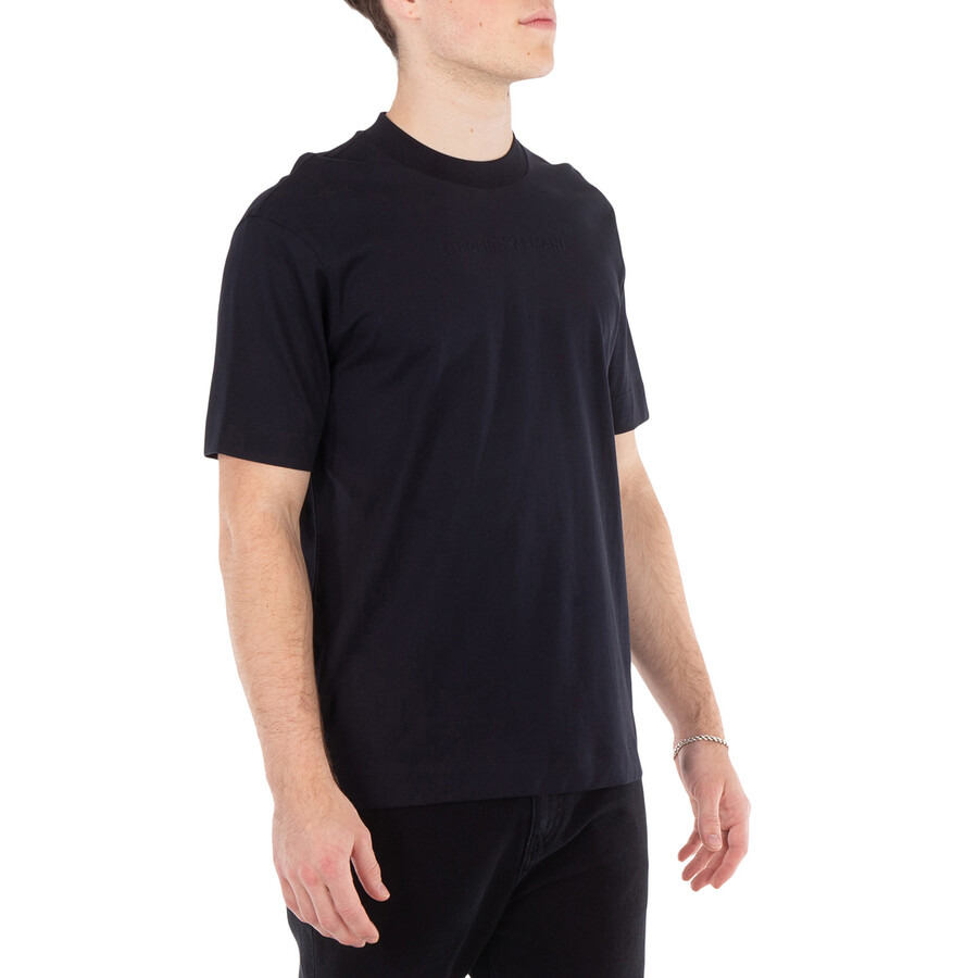Emporio Armani Logo Embossed Cotton T-Shirt - 2