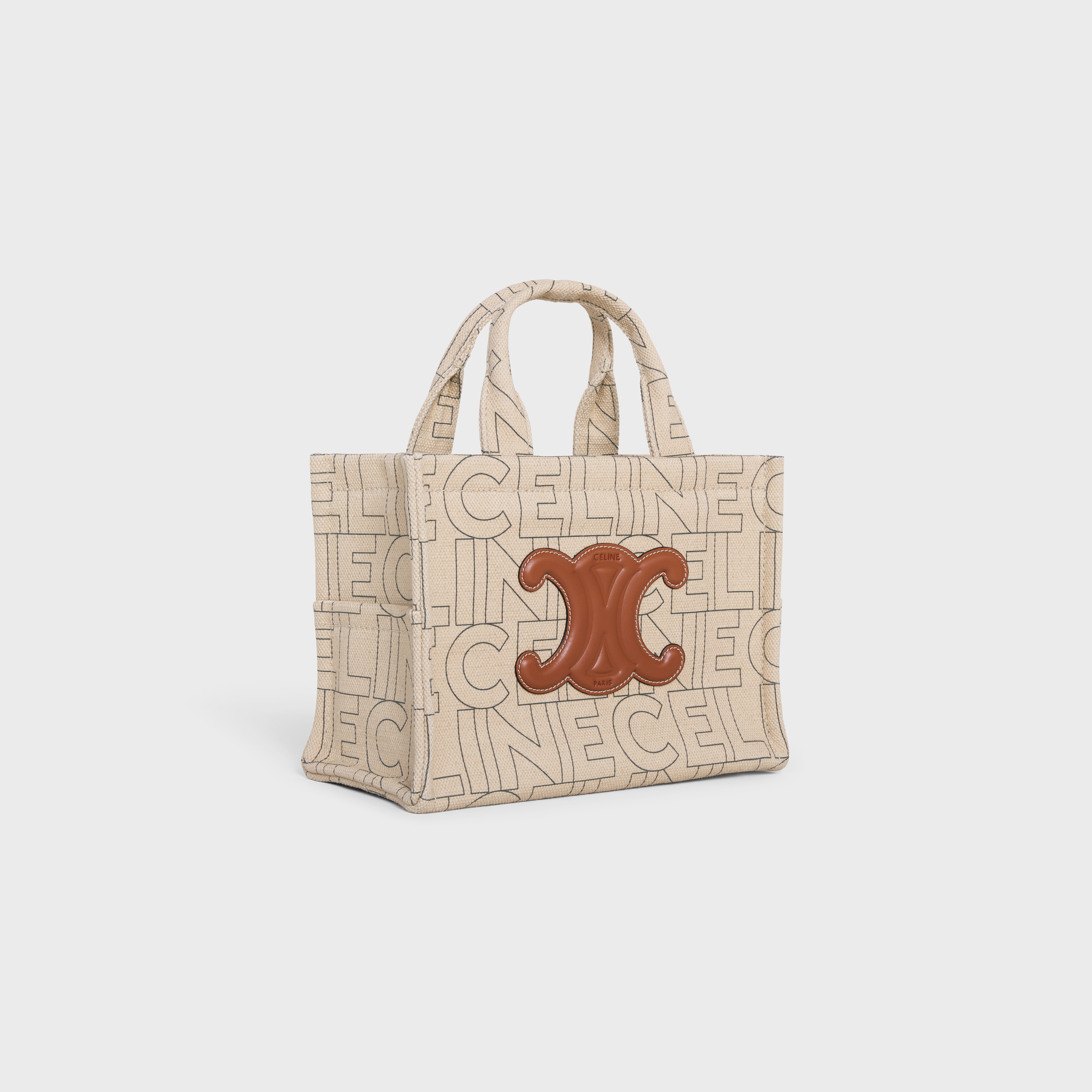 small cabas thais in TEXTILE WITH CELINE ALL-OVER print - 2