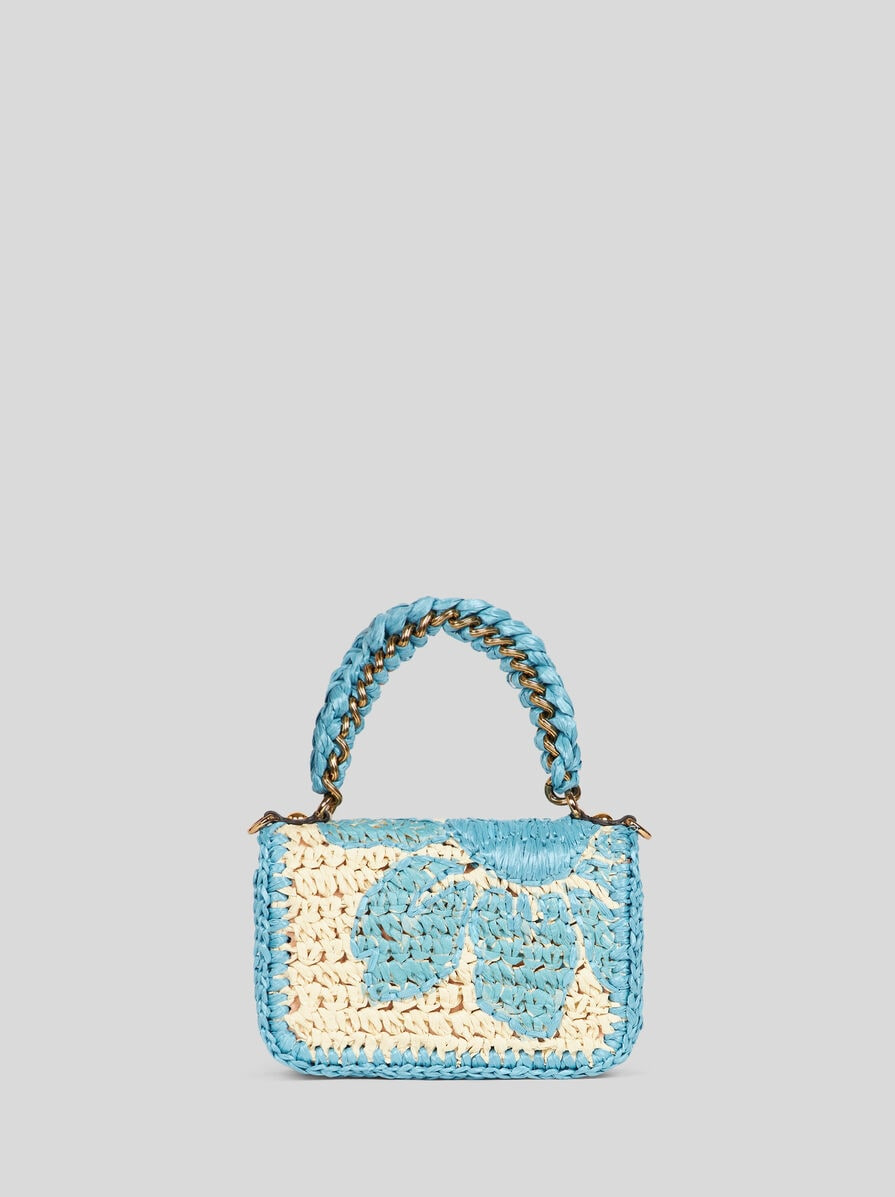 MINI WOVEN RAFFIA BOND BAG - 3