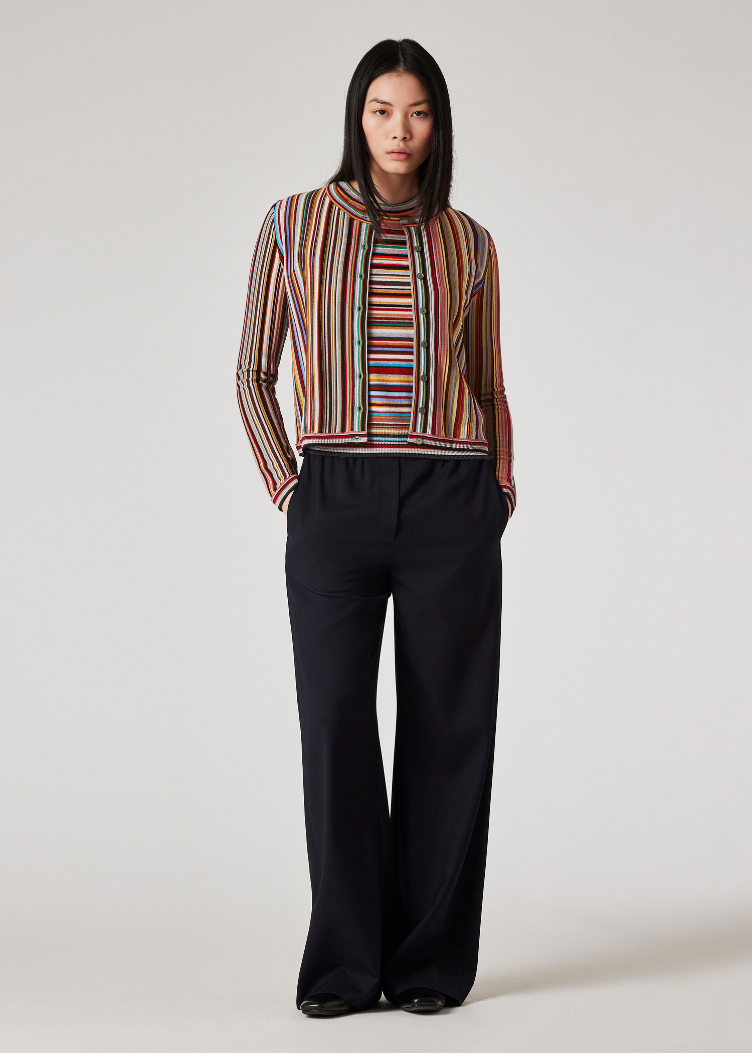 Women's 'Signature Stripe' Knitted Vest - 5