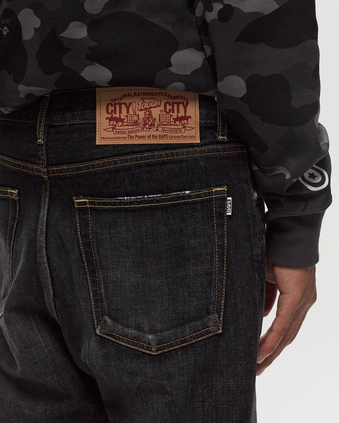 ONE POINT REGULAR FIT 13 OZ DENIM PANTS - 5