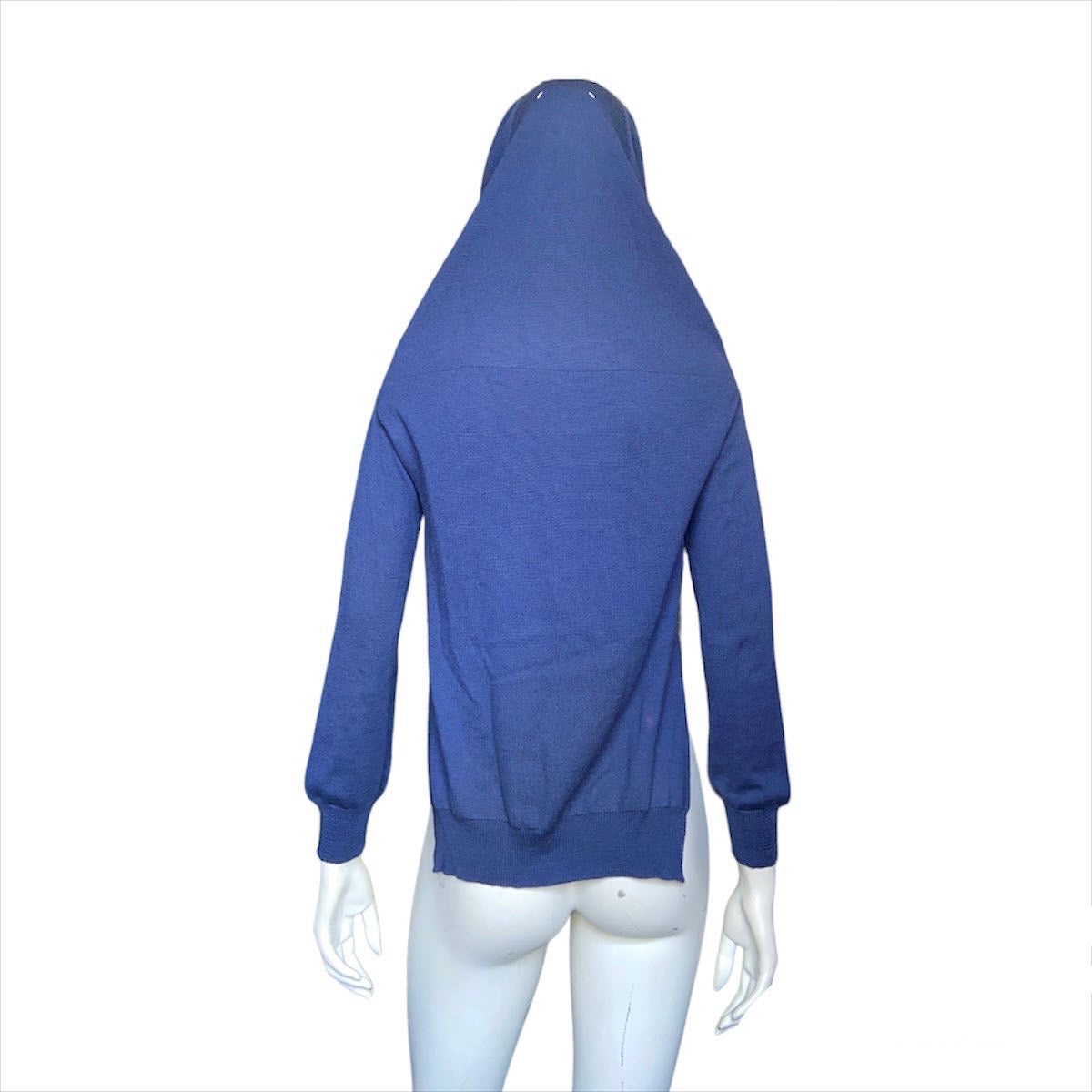Maison Martin Margiela fall 2007 artisanal four arms blue wool cardigan S - 5