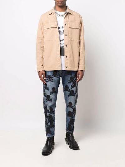 PHILIPP PLEIN Iconic Plein chest-pocket shirt jacket outlook