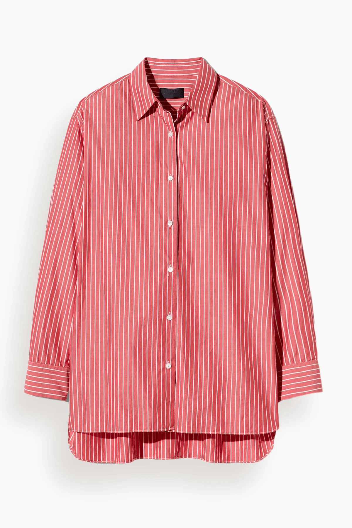 Yorke Shirt in Red and White Stripe - 1