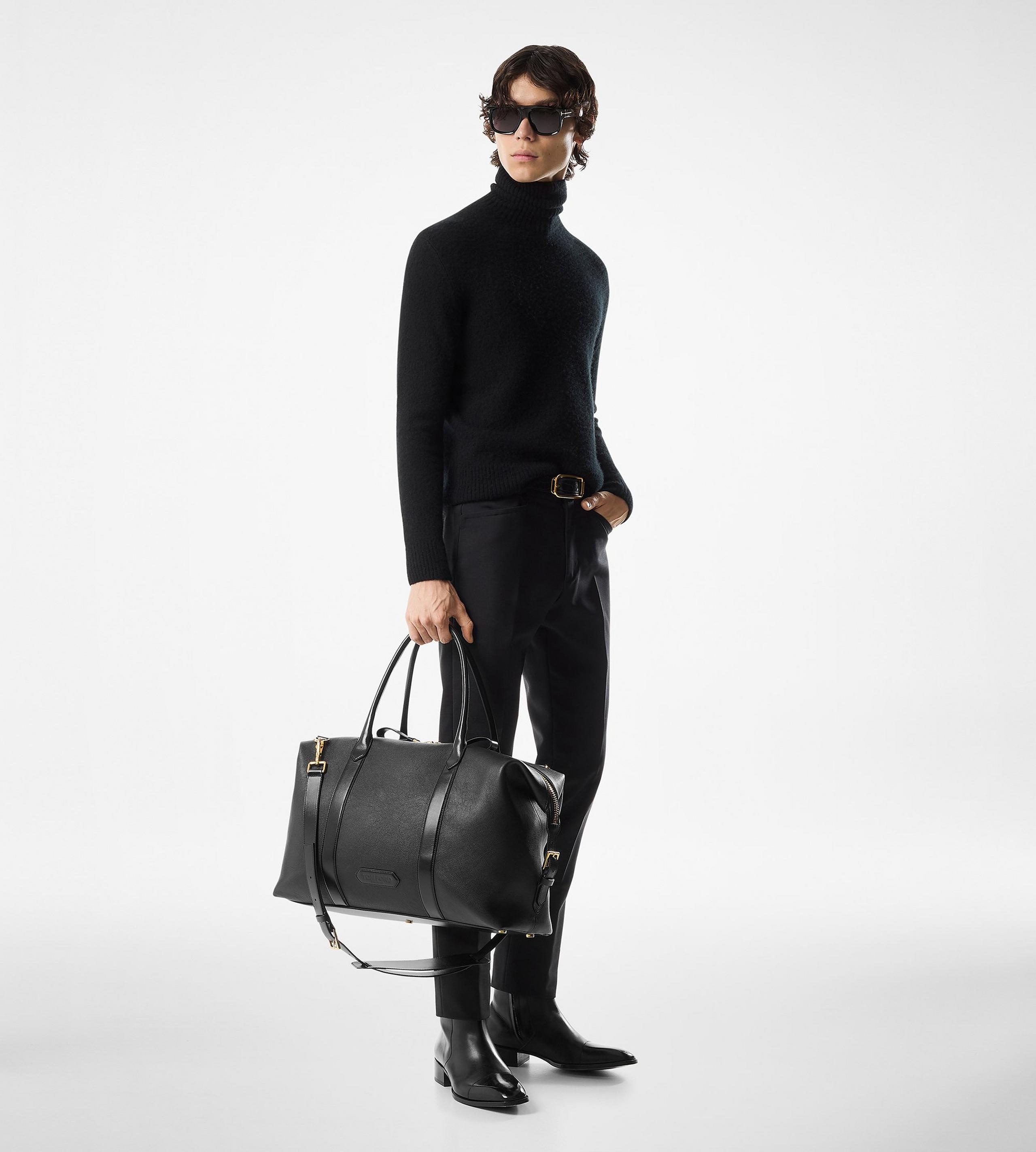SMOOTH LEATHER SIDE BUCKLE HOLDALL - 6