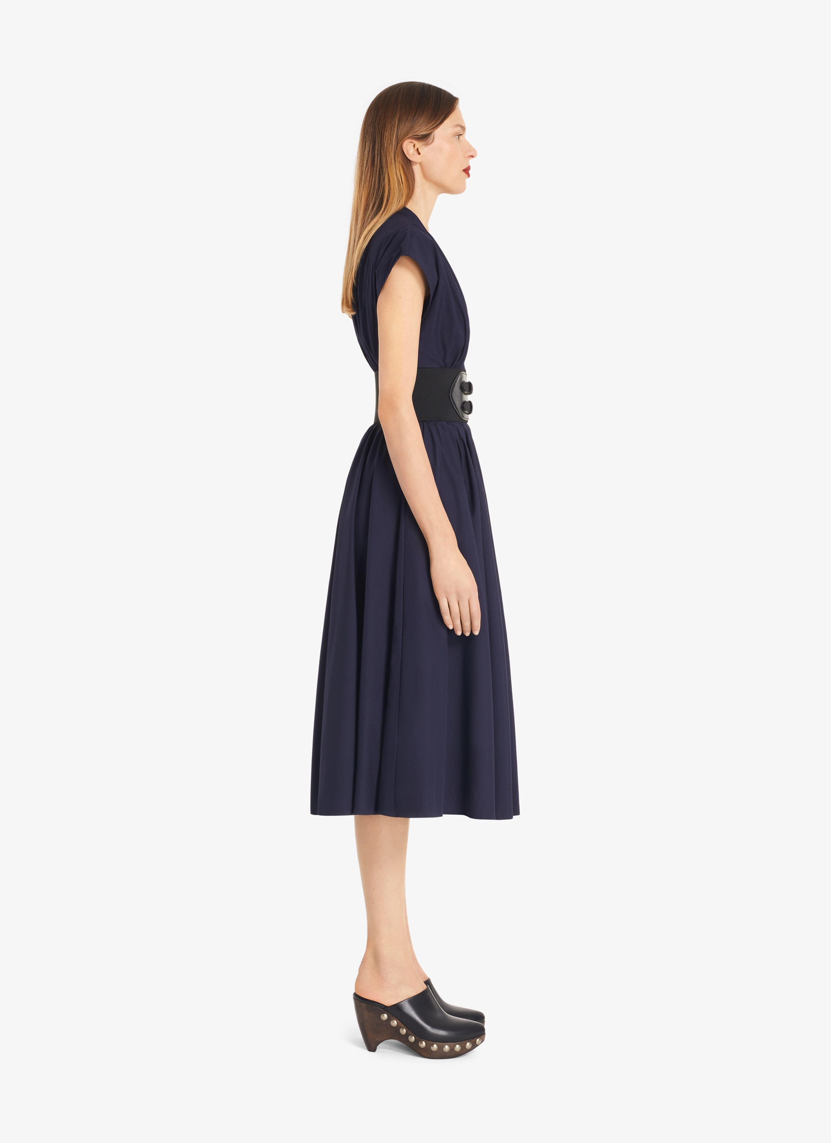 ALAIA＊BELTED MIDI JAPANESE POPLIN プリーツドレス＊送料込 Alaïa BELTED MIDI JAPANESE POPLIN DRESS | alaia | REVERSIBLE