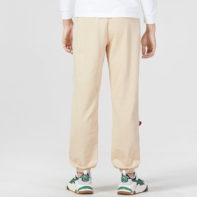 PUMA Team Badge Sweatpants 'Beige' 677378-67 - 4