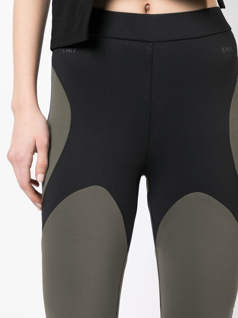 logo-print two-tone leggings 5