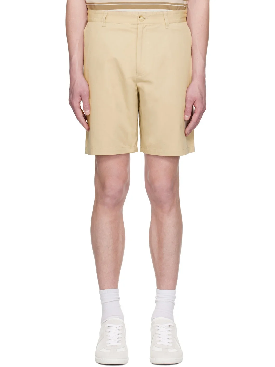 Beige Casual Shorts - 1